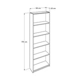 Biblioteca KTP-150-BB-1 Home Collection® Nurdan, 5 rafturi, 58x170x23 cm - Alb | SKU: KTP-150-BB-1, KTP-150-FF-1, KTP-150-AA-1