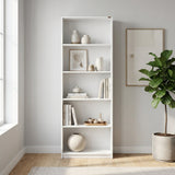 Biblioteca KTP-150-BB-1 Home Collection® Nurdan, 5 rafturi, 58x170x23 cm - Alb | SKU: KTP-150-BB-1
