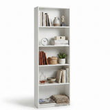 Biblioteca KTP-150-BB-1 Home Collection® Nurdan, 5 rafturi, 58x170x23 cm - Alb | SKU: KTP-150-BB-1, KTP-150-FF-1, KTP-150-AA-1