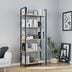 Biblioteca KTP-850-FF-1 Home Collection® Profile cu 5 rafturi, Alb - Maro - Stejar, 73x172x35 cm | SKU: KTP-850-FF-1