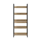 Biblioteca KTP-850-FF-1 Home Collection® Profile cu 5 rafturi, Alb - Maro - Stejar, 73x172x35 cm - Stejar | SKU: KTP-850-FF-1
