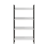 Biblioteca KTP-840-FF-1 Home Collection® Profile cu 4 rafturi, Alb - Maro - Stejar, 73x136x35 cm - Alb | SKU: KTP-840-FF-1, KTP-840-OO-1, KTP-840-DE-1