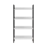 Biblioteca KTP-840-FF-1 Home Collection® Profile cu 4 rafturi, Alb - Maro - Stejar, 73x136x35 cm - Alb | SKU: KTP-840-FF-1, KTP-840-OO-1, KTP-840-DE-1