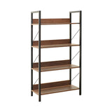 Biblioteca KTP-840-FF-1 Home Collection® Profile cu 4 rafturi, Alb - Maro - Stejar, 73x136x35 cm - Maro | SKU: KTP-840-OO-1