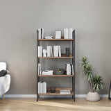 Biblioteca KTP-840-FF-1 Home Collection® Profile cu 4 rafturi, Alb - Maro - Stejar, 73x136x35 cm - Maro | SKU: KTP-840-OO-1