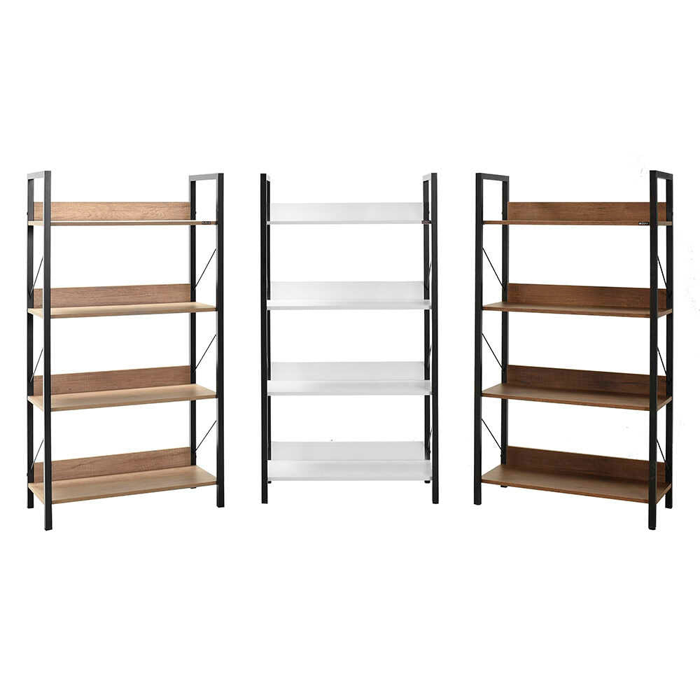 Biblioteca KTP-840-FF-1 Home Collection® Profile cu 4 rafturi, Alb - Maro - Stejar, 73x136x35 cm - Maro | SKU: KTP-840-OO-1