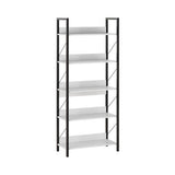 Biblioteca KTP-850-FF-1 Home Collection® Profile cu 5 rafturi, Alb - Maro - Stejar, 73x172x35 cm - Alb | SKU: KTP-850-DE-1