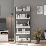 Biblioteca KTP-850-FF-1 Home Collection® Profile cu 5 rafturi, Alb - Maro - Stejar, 73x172x35 cm - Alb | SKU: KTP-850-FF-1, KTP-850-DE-1, KTP-850-OO-1