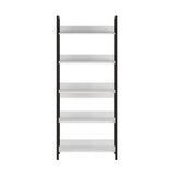 Biblioteca KTP-850-FF-1 Home Collection® Profile cu 5 rafturi, Alb - Maro - Stejar, 73x172x35 cm - Alb | SKU: KTP-850-FF-1, KTP-850-DE-1, KTP-850-OO-1