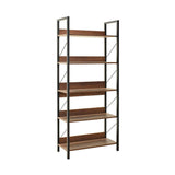 Biblioteca KTP-850-FF-1 Home Collection® Profile cu 5 rafturi, Alb - Maro - Stejar, 73x172x35 cm - Maro | SKU: KTP-850-OO-1