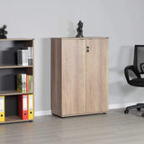 Bibliotecă RKT-332-DD-1 Home Collection® Rio cu 2 Uși, Cheie și 3 Rafturi, 72x109x34 cm - Natur | SKU: RKT-332-TT-1