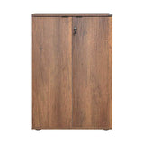 Bibliotecă RKT-332-DD-1 Home Collection® Rio cu 2 Uși, Cheie și 3 Rafturi, 72x109x34 cm - Maro | SKU: RKT-332-OO-1