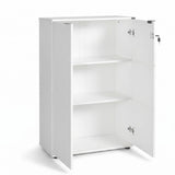Bibliotecă RKT-332-DD-1 Home Collection® Rio cu 2 Uși, Cheie și 3 Rafturi, 72x109x34 cm - Alb | SKU: RKT-332-DD-1, RKT-332-OO-1, RKT-332-AX-1, RKT-332-TT-1, RKT-332-FF-1