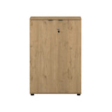 Bibliotecă RKT-332-DD-1 Home Collection® Rio cu 2 Uși, Cheie și 3 Rafturi, 72x109x34 cm - Stejar | SKU: RKT-332-FF-1