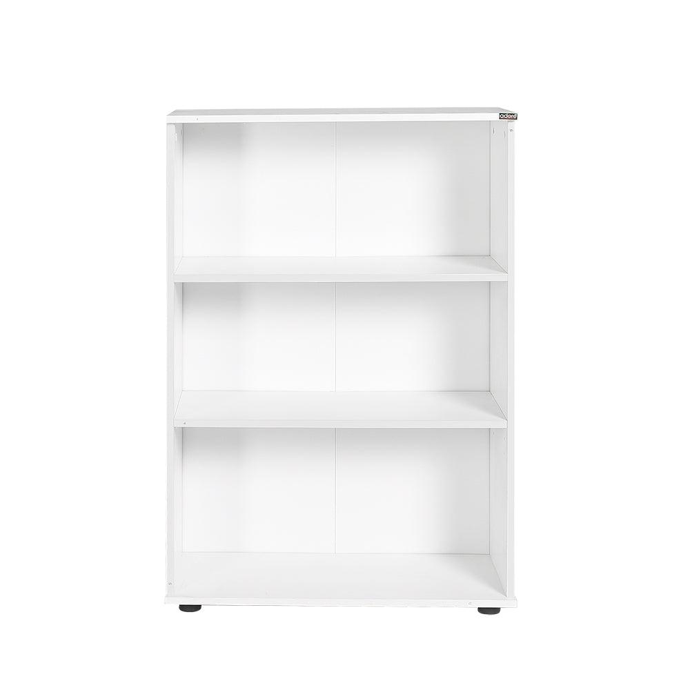 Biblioteca RKT-330-DD-1 Home Collection® Rio Mini, 3 rafturi, Alb - Nuc - Antracit, 72x109x34 cm - Alb | SKU: RKT-330-DD-1, RKT-330-OO-1, RKT-330-AX-1