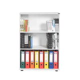 Biblioteca RKT-330-DD-1 Home Collection® Rio Mini, 3 rafturi, Alb - Nuc - Antracit, 72x109x34 cm - Alb | SKU: RKT-330-DD-1, RKT-330-OO-1, RKT-330-AX-1