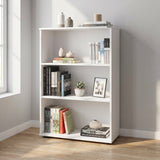 Biblioteca RKT-330-DD-1 Home Collection® Rio Mini, 3 rafturi, Alb - Nuc - Antracit, 72x109x34 cm - Alb | SKU: RKT-330-DD-1