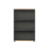 Biblioteca RKT-330-DD-1 Home Collection® Rio Mini, 3 rafturi, Alb - Nuc - Antracit, 72x109x34 cm - Antracit | SKU: RKT-330-AX-1