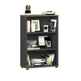 Biblioteca RKT-330-DD-1 Home Collection® Rio Mini, 3 rafturi, Alb - Nuc - Antracit, 72x109x34 cm - Antracit | SKU: RKT-330-AX-1