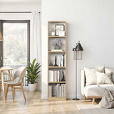 Biblioteca KTP-325-BB-1 Home Collection® Vargas, 5 Rafturi, Alb, 43x182x26 cm - Natural | SKU: KTP-325-FF-1