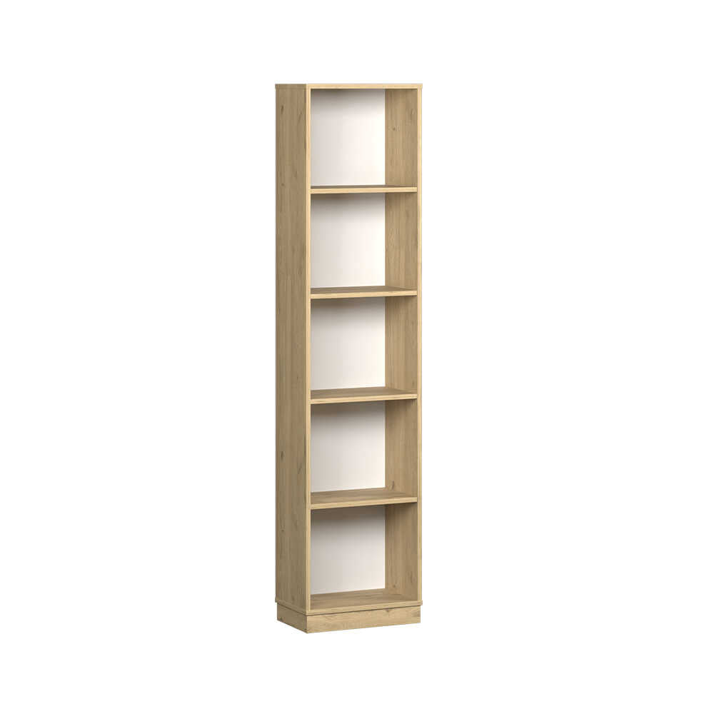 Biblioteca KTP-325-BB-1 Home Collection® Vargas, 5 Rafturi, Alb, 43x182x26 cm - Natural | SKU: KTP-325-FF-1
