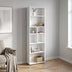 Biblioteca KTP-168-BB-1 home collection White, 8 rafturi, Alb, 55x187x23 cm - KTP-168-BB-1 | SKU: KTP-168-BB-1