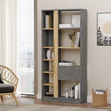 Biblioteca Alive, Alb, 75x25x160 cm