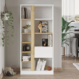 Biblioteca Alive, Alb, 75x25x160 cm