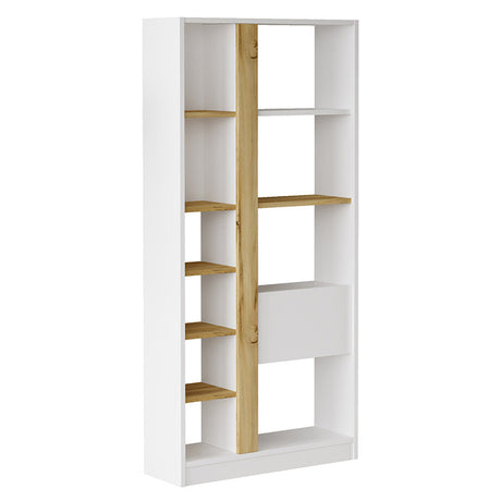 Biblioteca Alive, Alb, 75x25x160 cm
