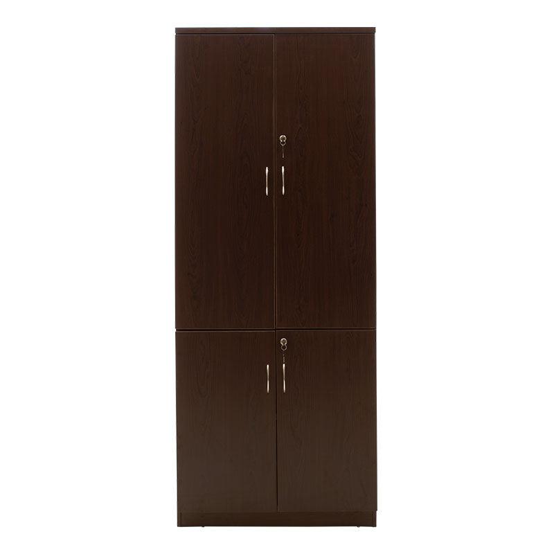 Biblioteca Amazon cu patru usi din lemn 80x40x200cm - Nuc
