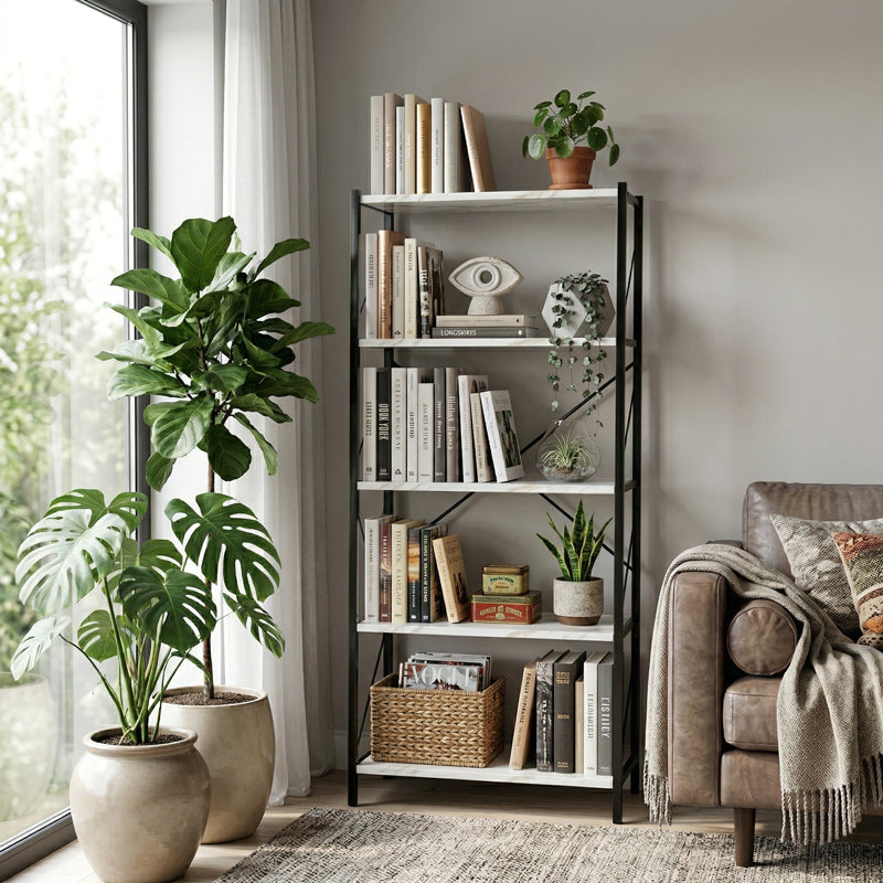 Biblioteca Bimblem, metal, 60x30x150 cm - Biblioteca Bimblem, metal, 60x30x150 cm - 197-000335