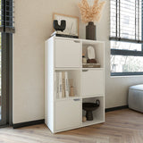 Biblioteca Bookel, 60x28x89 cm - Alb