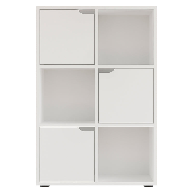 Biblioteca Bookel, 60x28x89 cm - Alb