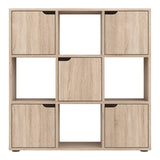 Biblioteca Bookel, Diverse culori, 88x28x89 cm - Stejar