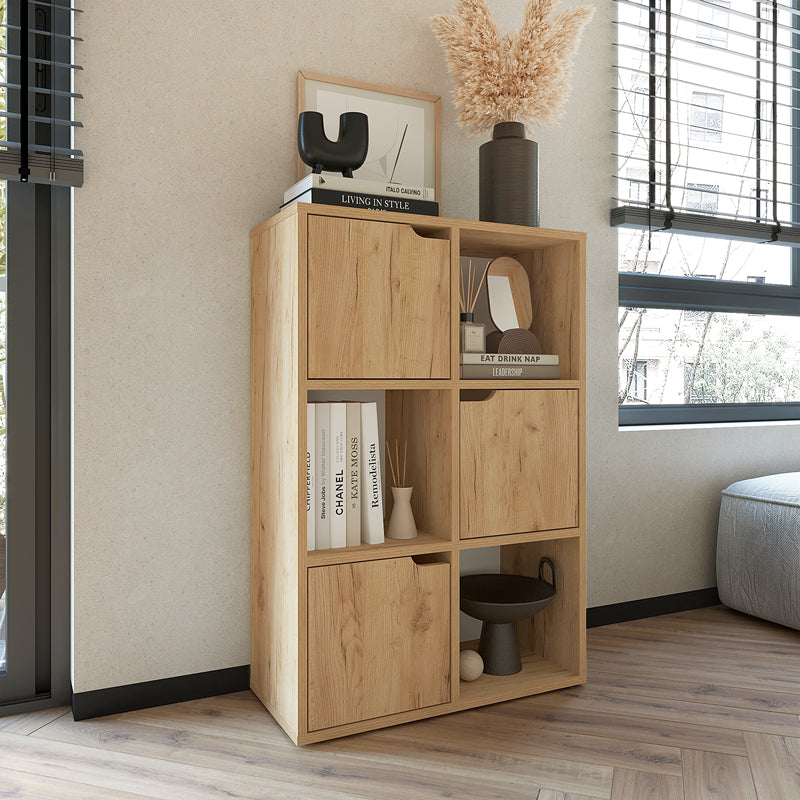 Biblioteca Bookel, 60x28x89 cm - Stejar