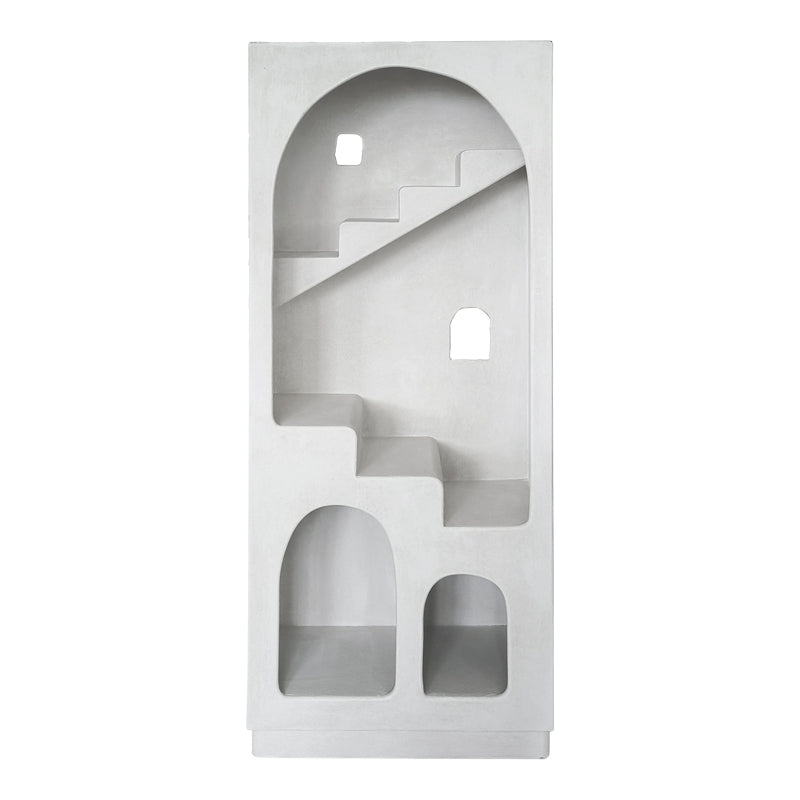 Biblioteca Boolten, MDF, Alb, 80x38x190 cm