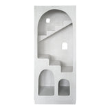Biblioteca Boolten, MDF, Alb, 80x38x190 cm