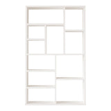 Raftul Boteca pentru 10 persoane nuante Naturale-, Alb - Natural, 75x22x124 cm - Alb
