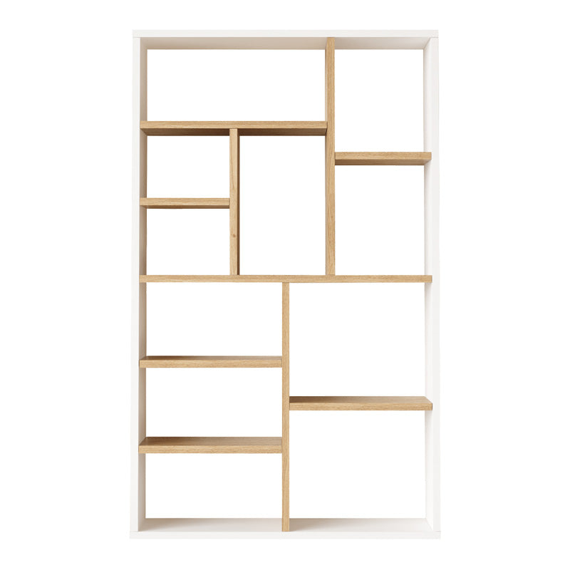 Biblioteca Boteca pentru 10 persoane, Alb, 75x22x124 cm