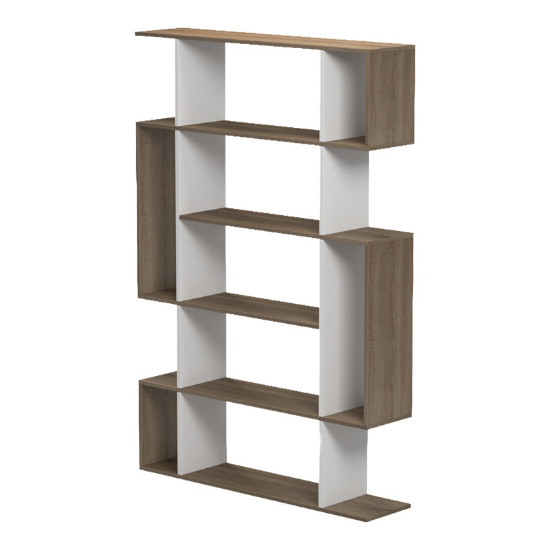 Biblioteca Mito, 109x25x161 cm - Sonoma-Alb