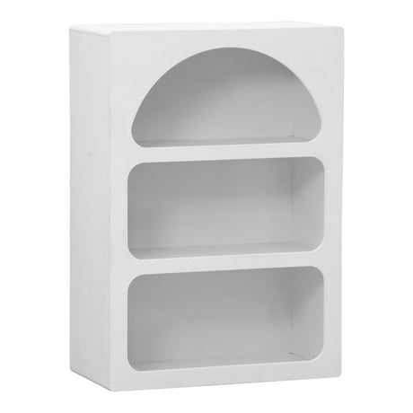 Bibliotecă cu rafturi Emersi, alb, 70x35x100 cm