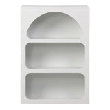 Bibliotecă cu rafturi Emersi, alb, 70x35x100 cm