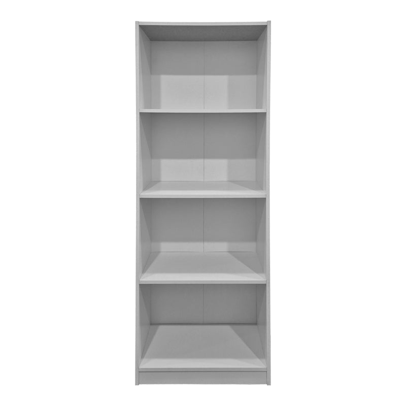 Bibliotecă practică Kendy, Modern, Lemn, Alb - Antracit, 60x30x167 cm - Alb