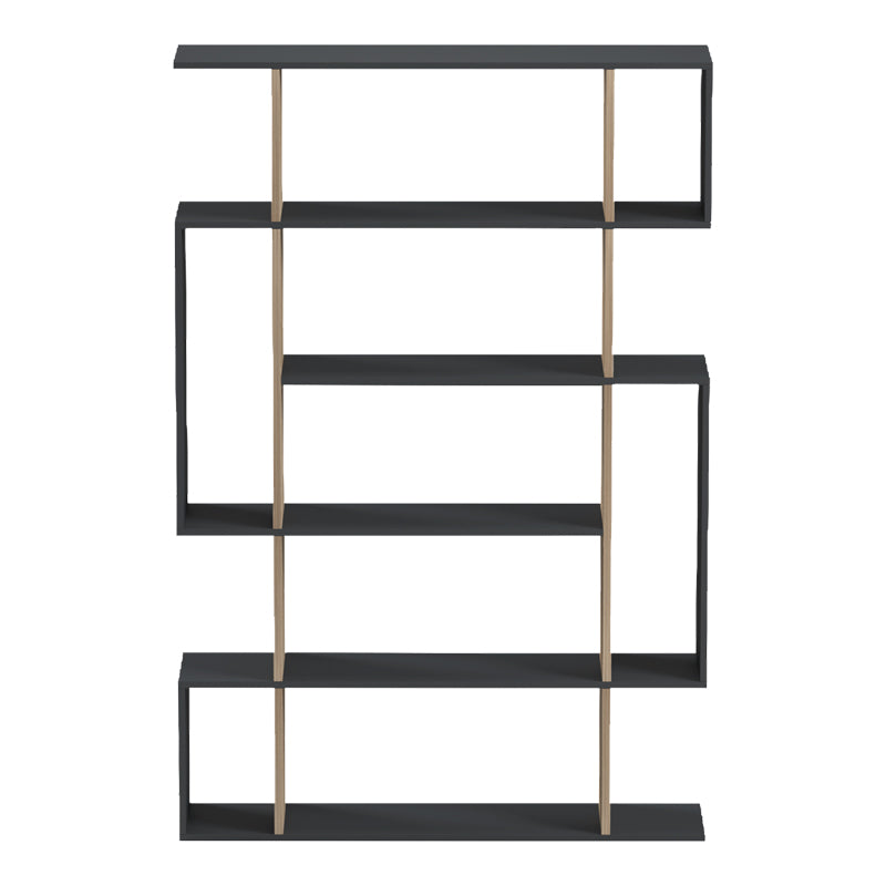 Biblioteca Mito, 109x25x161 cm - Antracit-Sonoma
