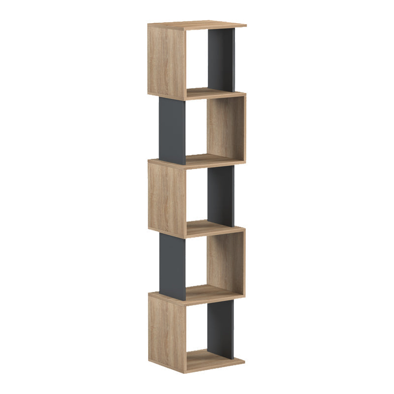 Biblioteca Cubik, 35x30x161 cm - Sonoma-Antracit