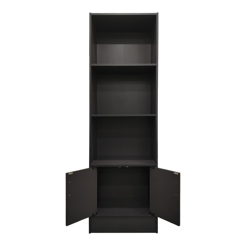 Biblioteca cu rafturi Tekaro, Lemn, Diverse culori, 57x33x180 cm - Antracit