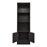 Biblioteca cu rafturi Tekaro, Lemn, Diverse culori, 57x33x180 cm - Antracit