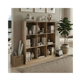 Bibliotecă modernă Gridea , stil minimalist, alb, MDF, 120x30x121 cm - Bibliotecă modernă Gridea , stil minimalist, alb, MDF, 120x30x121 cm - 383-000128