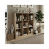 Bibliotecă modernă Gridea , stil minimalist, alb, MDF, 120x30x121 cm - 383-000128