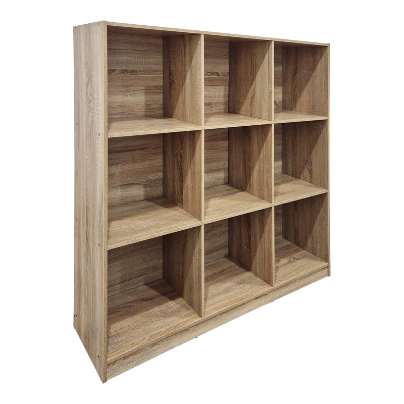 Bibliotecă modernă Gridea , stil minimalist, alb, MDF, 120x30x121 cm - Sonoma